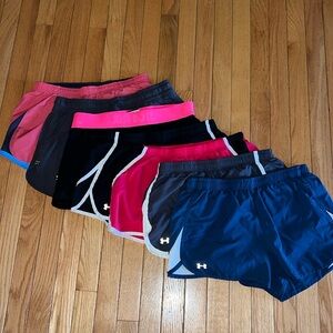 Bundle! Seven Nike and Under Armour workout shorts. Variety of colors!